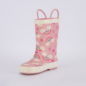 <span class=keywords><strong>Botas</strong></span> <span class=keywords><strong>de</strong></span> Lluvia Ligeras y Bonitas para Niños CS-31, Zapatos Impermeables para Niñas, <span class=keywords><strong>Botas</strong></span> <span class=keywords><strong>de</strong></span> Lluvia Cálidas con Asa - Product Image 5