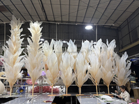 Fleur artificielle géante élégante en crêpe d'organza de soie violet, pour centres de table de mariage, allées et décorations d'événements
