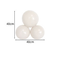Ensemble d'arche de guirlande de ballons gonflables en PVC, 3 pièces, kit de décoration de ballons en forme d'anneau pour fête, mariage, événement