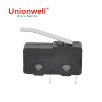 Fabricant Unionwell G605 Interrupteur de voyage Bouton de contact Micro interrupteur avec poignée Deux pattes 5a 125v 250v Micro interrupteur