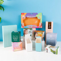 Boîte d'emballage de bougie en carton avec logo personnalisé Emballage Windows Boîte de papier cadeau d'emballage coloré