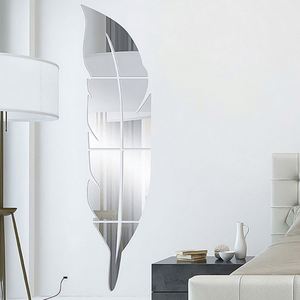 Espejo de Pared Decorativo con Plumas, Espejos Decorativos para el Hogar DIY - Product Image 1