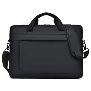 Пользовательская деловая сумка для ноутбука, водонепроницаемая ударопрочная сумка-мессенджер для ноутбука с плечевым ремнем