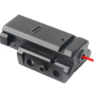 塑料轻质紧凑型狩猎红色激光瞄准器红点瞄准器USB激光瞄准器