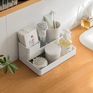Stackable <b>Storage</b> <b>Boxes</b> Rectangular 2L Space Saving <b>Drawer</b> Organizers Tidy Bins - Product Image 3