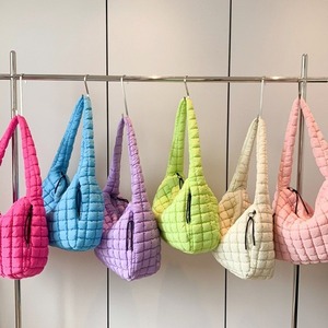 Pleated Cloud Bag Women Fashion Single Shoulder Crossbody Large Capacity Down Cotton Coat Tote Bag Insulated Everyday Outfits - Product Image 2