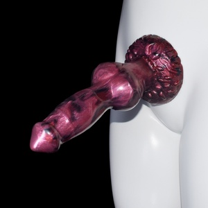 NNSX Strap on Dog Butt Plug With Big Knot for Couple Dragon Animal <b>Dildo</b> with Suction Cup Prostate Monster <b>Dildo</b> Lesbian Sex Toy - Product Image 2