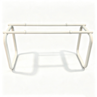 Pieds de table en métal, base en métal antique, pieds de meubles en acier rustique pour table à manger, table basse, table console, jardin, patio