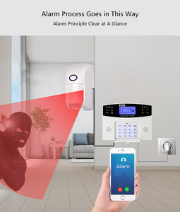 Vente en gros <span class=keywords><strong>prix</strong></span> d'usine détecteur infrarouge filaire alarme détecteur de mouvement PIR système d'alarme antivol et pour animaux de compagnie système de sécurité à domicile - Product Image 3