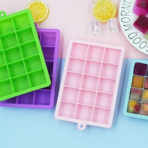 Bán Sỉ Khay Làm Đá Viên Hình Vuông Và Quả Cầu <span class=keywords><strong>Silicon</strong></span> 15/24 Khoang Có Nắp Đậy Khuôn Làm Đá Viên Bằng <span class=keywords><strong>Silicon</strong></span> Dễ Vỡ - Product Image 2