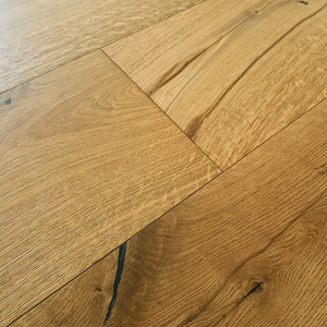 Plancher en bois d'ingénierie multicouche en chêne français de <span class=keywords><strong>couleur</strong></span> fumée claire de 220*15/4 mm de large pour la maison et l'hôtel - Product Image 3