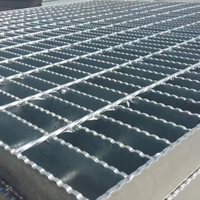 Rejilla de Acero Plana para Piso, Material de Construcción Metálico para Exteriores, Anticorrosión, Q235 ASTM A36, Tamaño Personalizado, para Puentes