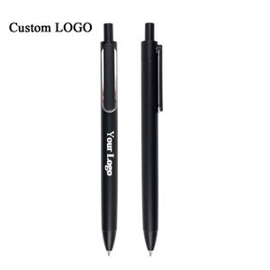 Stylo de bureau promotionnel en plastique avec logo personnalisé - Stylo gel rétractable 0,5 mm avec construction robuste et impression UV - Product Image 1