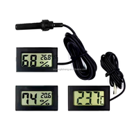Detektor suhu Sensor Meter, LED Digital termometer penguji FY-10 FY-11 FY-12