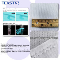 Tissu en maille de polyester tricoté, produits textiles en forme de coquillage pour vêtements, vêtements de sport anti-transpiration, t-shirts
