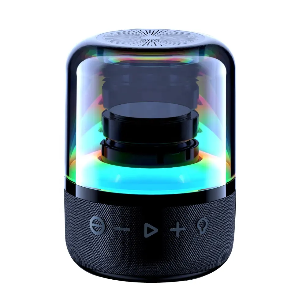 Portable Wireless BT Speakers Subwoofer TF Card Speaker For IPhone Home Office Round Shape Speaker Loud Voice