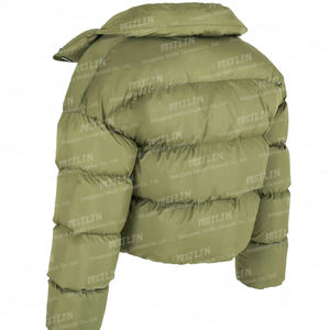 مصمم مخصص ملابس الشارع خفيفة للغاية بطة أوزة النسيج مبطن بومبر فقاعة أسفل سترة الشتاء المتضخم - Product Image 5