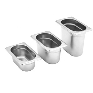 Bandeja de Almacenamiento de Alimentos para Catering de Restaurante Buffet, Estilo Europeo, Tamaños Completos, Contenedor de Acero Inoxidable Gastronorm GN - Product Image 2