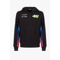OEM Fade 46 VR46 WRT Sweat à capuche zippé en molleton 80% Coton 20% Polyester anti-plis noir Moto & Biker Export