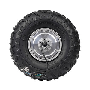 Eje doble de 14,5 pulgadas, 100N. M, alto par con <span class=keywords><strong>rueda</strong></span> de Motor de cubo de neumático todoterreno para Robot de <span class=keywords><strong>carretilla</strong></span> eléctrica - Product Image 2