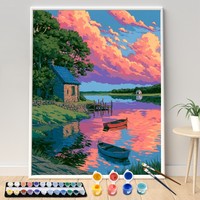 Kits de peinture par numéros DIY personnalisables, ensemble de peinture à l'huile non personnalisé pour adultes, enfants et débutants, livraison directe
