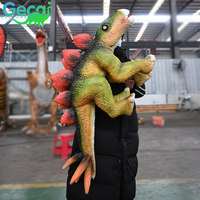 Marionnette de dinosaure réaliste en silicone de qualité supérieure, artisanale, taille réelle, animatronique, dragon, dinosaure bébé