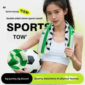 Toalla Deportiva de Microfibra de Secado Rápido 40*80, para Fútbol, Gimnasio, Ejercicio, Absorbente de Sudor, Personalizable, <span class=keywords><strong>con</strong></span> Banda para la Mano, Protección Solar, Portátil - Product Image 2