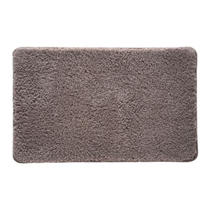 พรมเช็ดเท้ารูปสี่เหลี่ยมผืนผ้าสีน้ำตาลไอศกรีม ผลิตจากไมโครไฟเบอร์ ซึมซับน้ำได้ดี กันลื่น เหมาะสำหรับห้องน้ำ สไตล์มินิมอล - Product Image 3