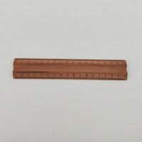 Règle en bois personnalisée à bords biseautés polis avec porte-stylo, épaisseur 7 mm, matériau naturel, règle de bureau