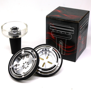 <span class=keywords><strong>Accesorios</strong></span> de narguile árabe transfronterizo, olla de narguile de cristal francés de silicona, juego de filtros de carbono de aleación de aluminio - Product Image 5