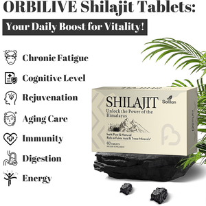 Solilan OEM Private Label 60 Tabletten 100% Zuiver Hoogwaardig Shilajit Extract Tabletten Himalaya Rijk aan Fulvinezuur & Spoorelementen - Product Image 5