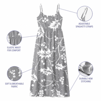 Robe de nuit longue à fines bretelles S-2XL, imprimé personnalisé par sublimation, livraison directe, chemise florale, vêtements de maison, pyjama