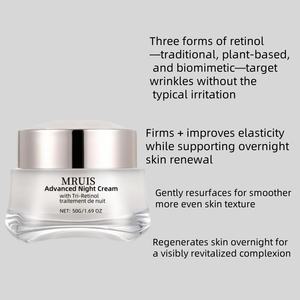 Crema <span class=keywords><strong>de</strong></span> noche Facial Premium para mujeres y hombres, crema antiarrugas profundas, <span class=keywords><strong>l</strong></span>íneas finas, tono <span class=keywords><strong>de</strong></span> piel desigual, laxitud <span class=keywords><strong>de</strong></span> <span class=keywords><strong>la</strong></span> piel crea vibrante - Product Image 4