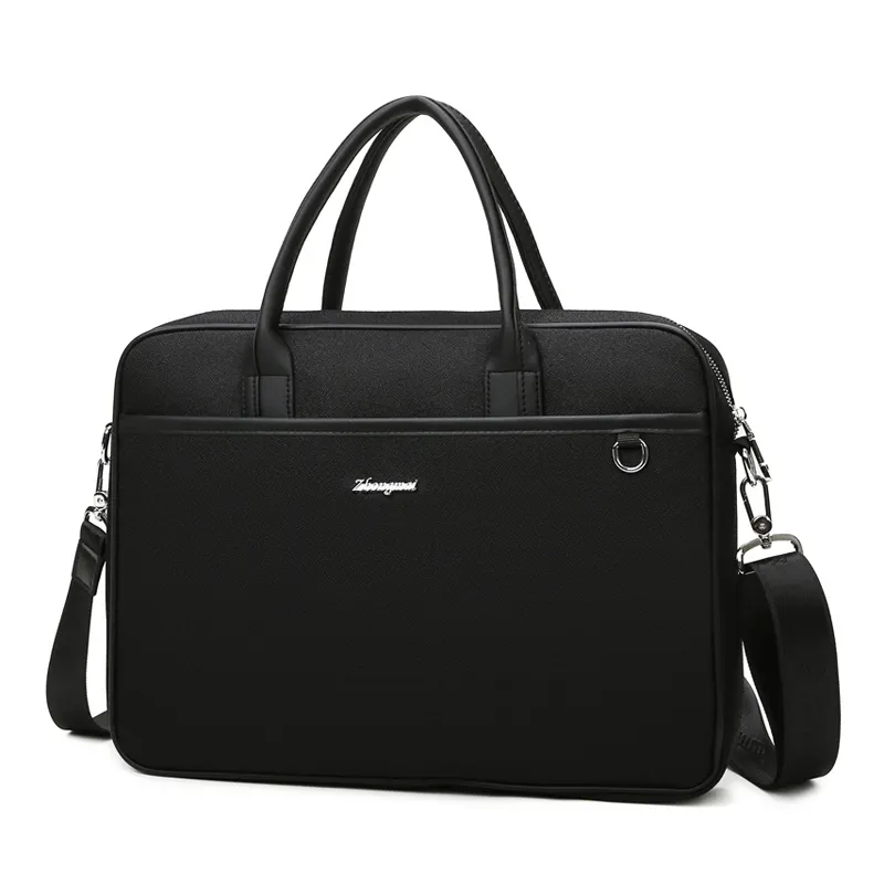 व्यापार बड़ी क्षमता कंप्यूटर बैग लैपटॉप कंधे दूत लैपटॉप मामले पोर्टेबल काले अटैची लैपटॉप बैग