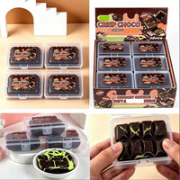 Nouveauté 2026 : Jouet à presser Choco Croustillant – Extérieur Crunchy, Intérieur Doux – Chocolat Menthe Anti-Stress, Jouet Sensoriel de Décompression