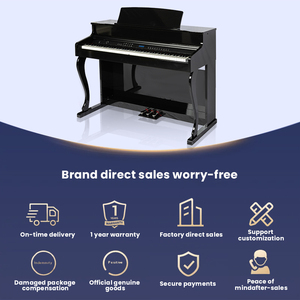 Vendita all'Ingrosso di Strumenti Musicali Digitali per Banchetti; <span class=keywords><strong>Pianoforte</strong></span> Elettronico Verticale Professionale a 88 Tasti Bianco e Nero - Product Image 6