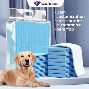 Coussinets absorbants pour animaux de compagnie en non-tissé SAP et fibres de pâte de bois, spécifiques chiens et chats, épaissis, anti-urine, forte absorption - Product Image 2