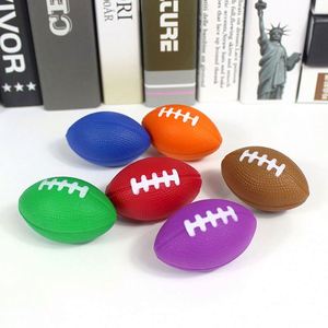 Mini Balón de Fútbol de Espuma para Aliviar el Estrés, Pequeño Balón Descompresivo, Recuerdos para Fiestas, Premios para Carnaval, Juguete Marrón - Product Image 4
