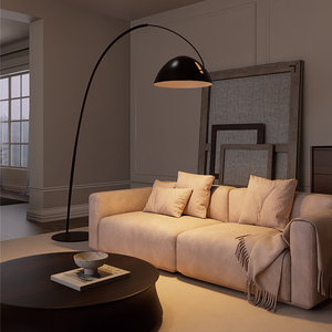 مصباح أرضي فني من أيسيلان لغرفة المعيشة وغرفة النوم، تصميم بسيط وطويل ومرن، إضاءة أرضية للمكتب، مصباح قائم أسود - Product Image 2