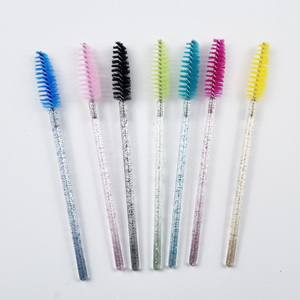 Usa e getta di Plastica Mini Silicone Bacchetta Mascara Spazzole Per Strumenti di Estensione Del Ciglio Della Sferza Dell'occhio Accessori - Product Image 5