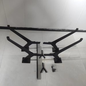 قاعدة طاولة معدنية مخصصة من الحديد الزهر بالجملة، أرجل طاولة معدنية مستديرة لطاولات القهوة والطعام - Product Image 2