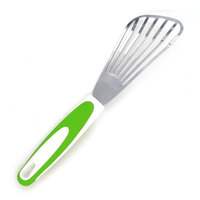 Cuisine professionnelle en acier inoxydable cuisson BBQ outils nouveau tourneur à fente poisson vidange spatule pelle en gros pas cher métal