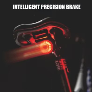 Feu arrière intelligent pour vélo de route avec détection automatique de démarrage/arrêt et de freinage, étanche IPX6, rechargeable par USB, éclairage LED pour vélo - Product Image 3