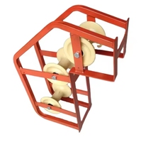 Câble aérien guide fil ouverture câble électronique tirant rouleaux souterrain coin câble rouleau