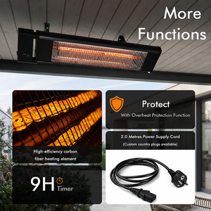 Calentador Infrarrojo de 1800W, Calentadores Exteriores Impermeables, Calentadores con Control Remoto - Product Image 4