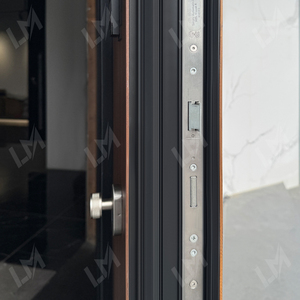 <span class=keywords><strong>Maison</strong></span> personnalisée de luxe au design britannique Portes extérieures extérieures en bois insérées Porte d'<span class=keywords><strong>entrée</strong></span> principale moderne Pivot en bois de 1470mm - Product Image 2