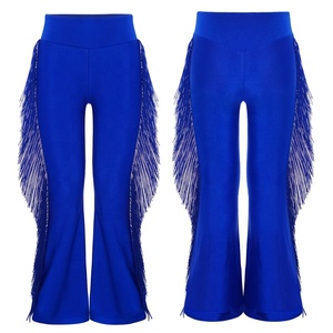 Pantalon de performance de danse latine et de <span class=keywords><strong>salsa</strong></span> noir pour garçons de 6 à 16 ans, dernière collection, vêtements de performance sur mesure - Product Image 2