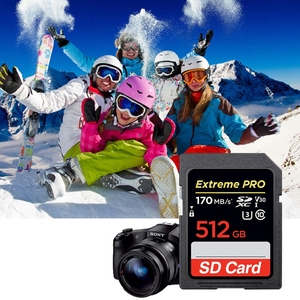 Tarjeta de memoria Extreme Pro SDXC de 170 MB/s de alta calidad para cámaras y cámaras de salpicadero Oferta al por mayor para C6 C10 U1U3 V30 <span class=keywords><strong>V60</strong></span> - Product Image 1