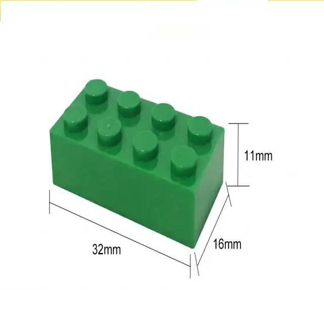 2*4 точки белые строительные блоки 15 кг/картонная коробка MOQ 1 кг совместимые ABS кирпичи сборка пластиковая игрушка
