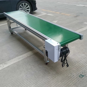 Horizontale Transportband En Slijtvaste Groene Band Transportband Worden Gebruikt In Spuitgieten Werkplaats. - Product Image 1